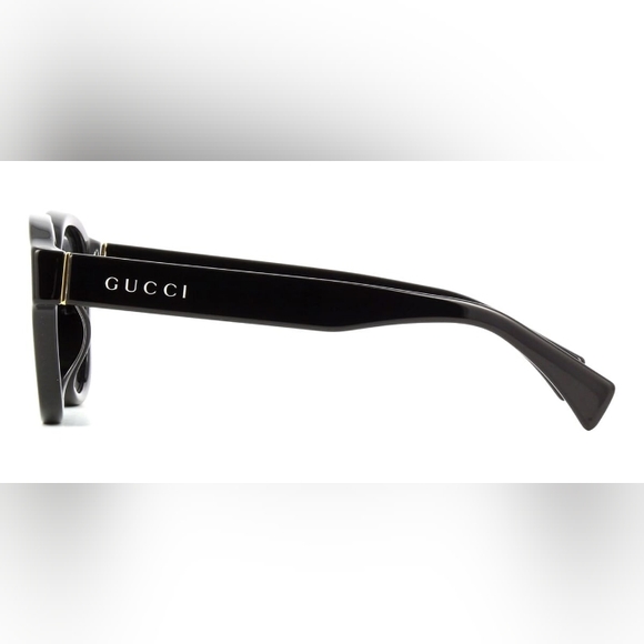 NEW GUCCI UNISEX SUNGLASSES GG1140SK 001 BLACK GUCCI EYEWEAR - Picture 10 of 11